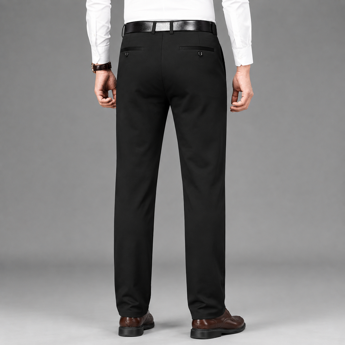 Montarello Men's Formal Trousers Straight Leg