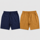 Earth Tones Yellow/Navy Blue
