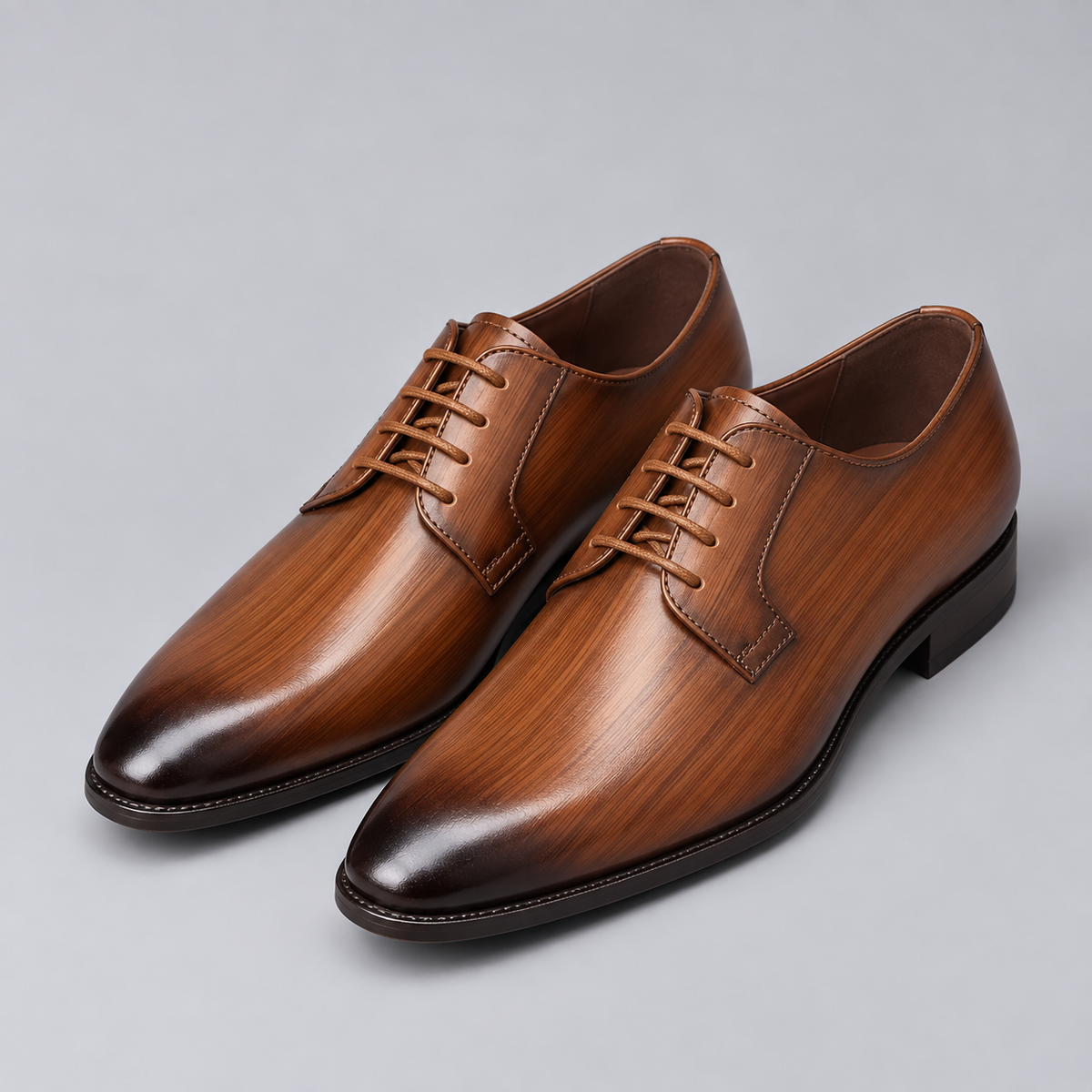 Montarello Men's Leather-Look Derby Dress Shoes