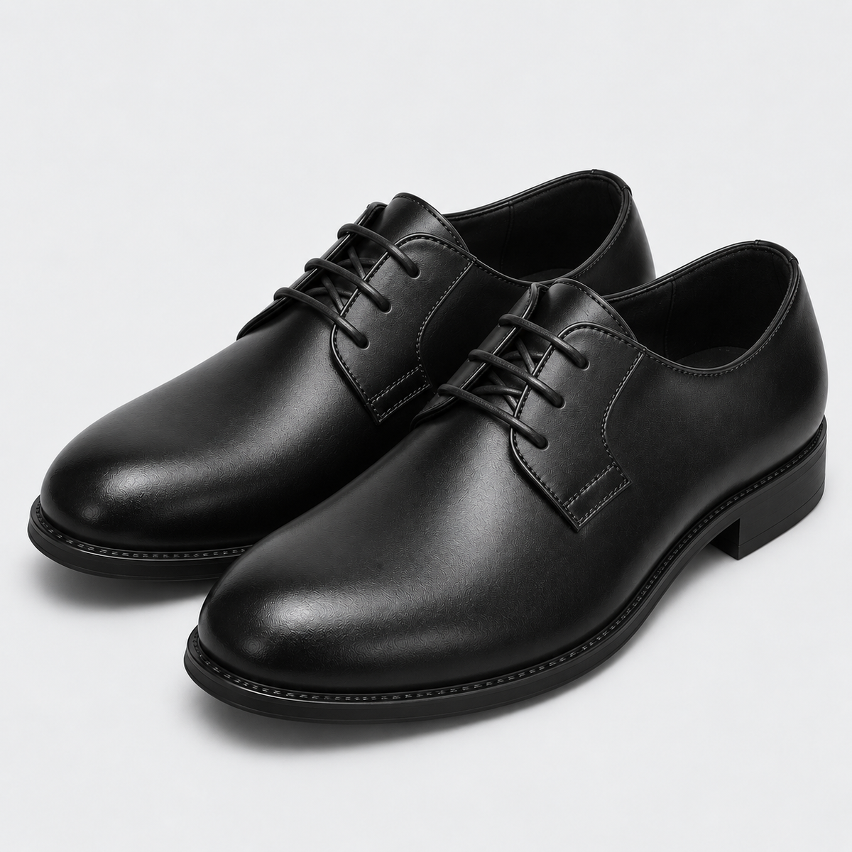 Montarello Men's Leather-Look Derby Dress Shoes