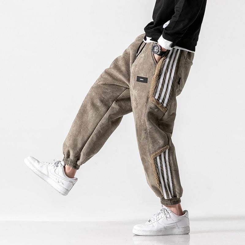 Men's Jogger Pants, Side Stripes, Elastic Cuffs, Tapered Fit