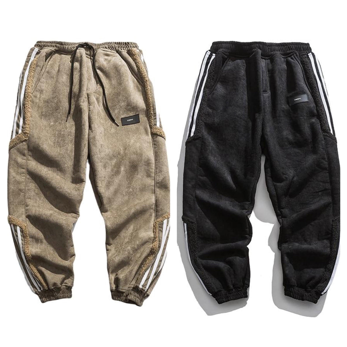 Men's Jogger Pants, Side Stripes, Elastic Cuffs, Tapered Fit