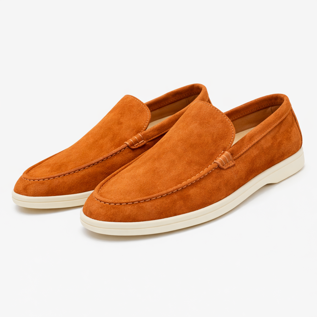 Unisex Casual Loafers, Moc Toe, Slip-On, Low Heel