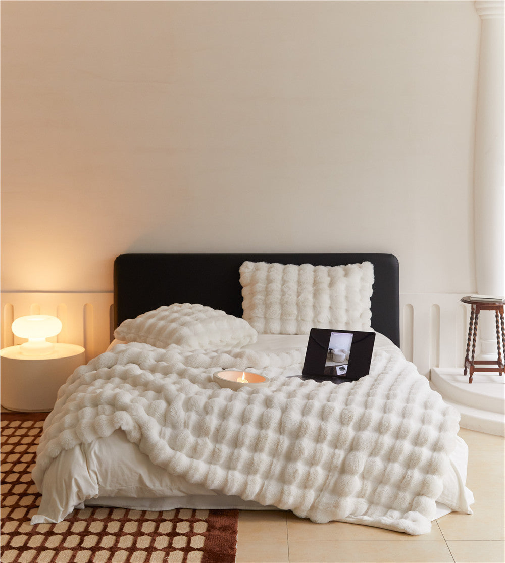 Cozy Soft Fluffy Portable Sofa Throw Blanket
