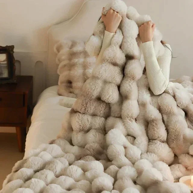 Cozy Soft Fluffy Portable Sofa Throw Blanket