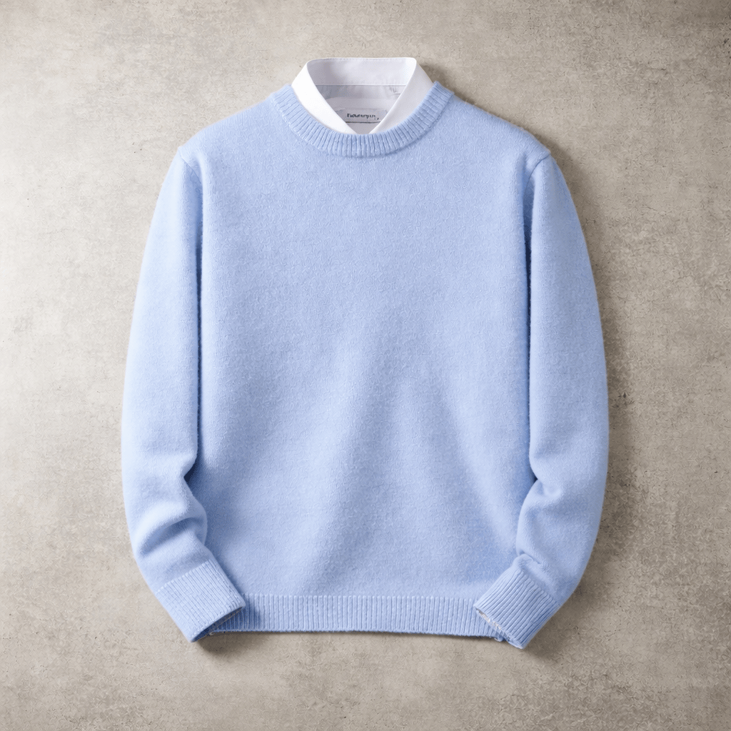 RIBBED CREW NECK SWEATER FOR MEN