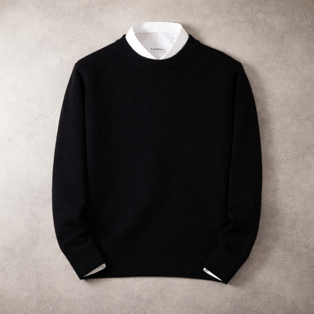 RIBBED CREW NECK SWEATER FOR MEN