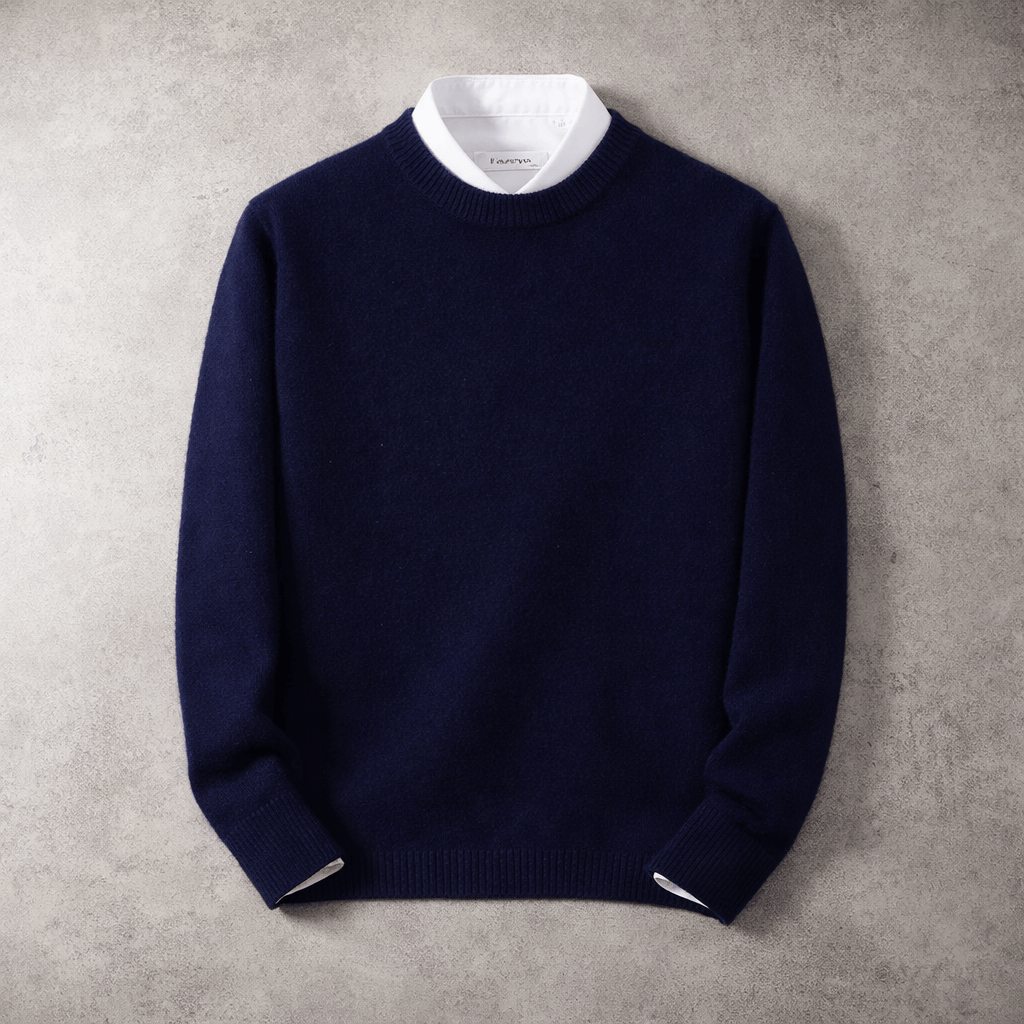 RIBBED CREW NECK SWEATER FOR MEN