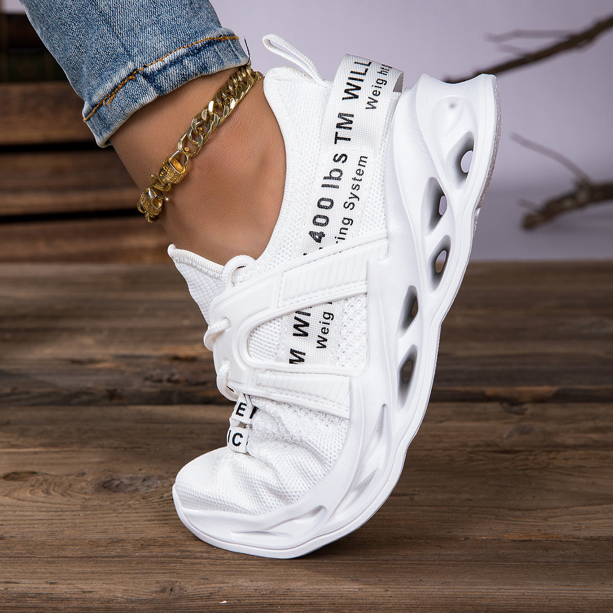 Women's Chunky Sneakers with Breathable Mesh