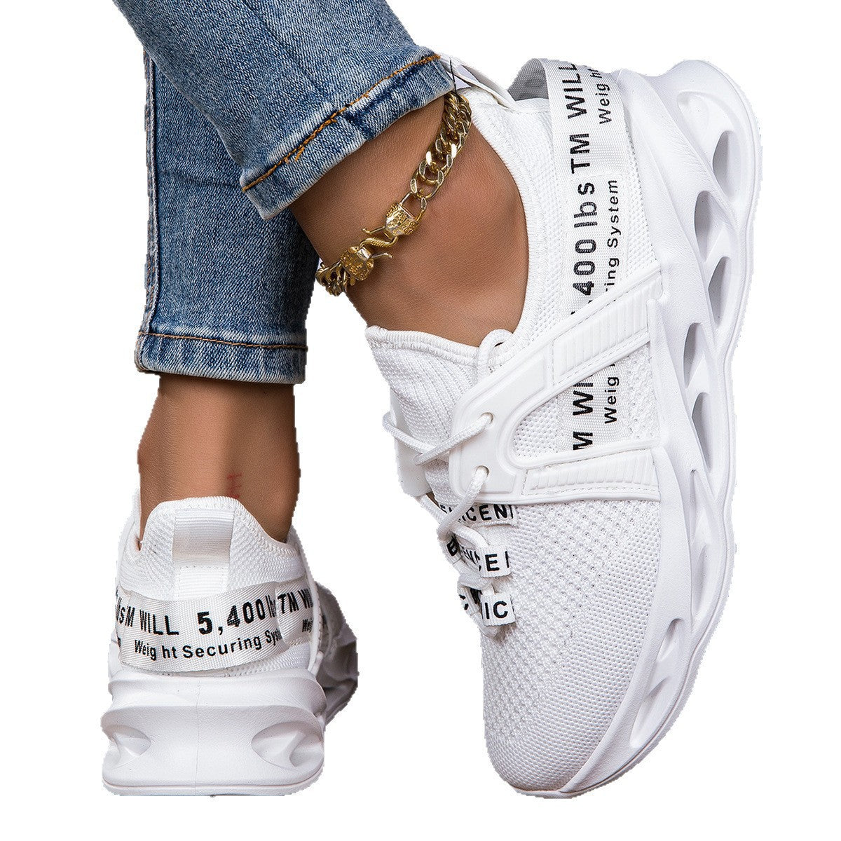 Women's Chunky Sneakers with Breathable Mesh