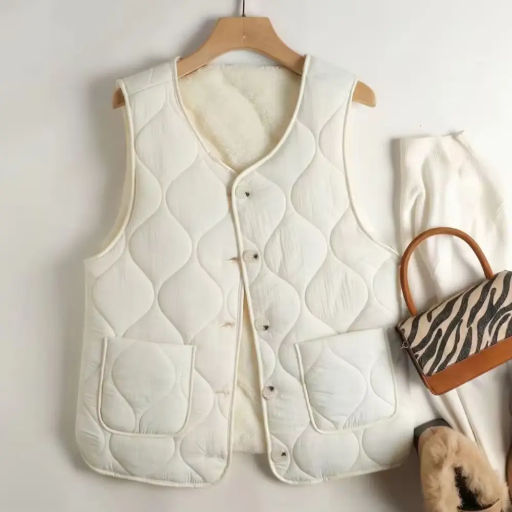 Double-Sided Button Vest in Jade