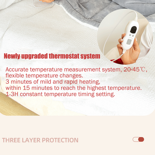 Electric Double-Sided Sherpa Blanket with Remote Control