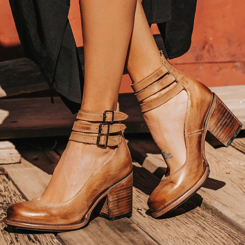 Elegant Belt Buckle Strap Mary Jane Shoes for Women