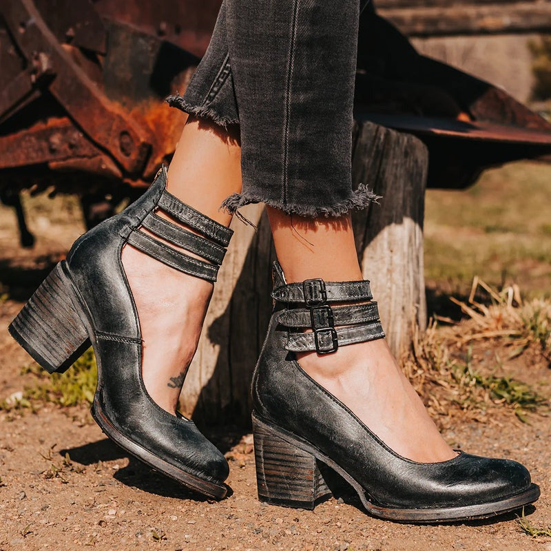 Elegant Belt Buckle Strap Mary Jane Shoes for Women