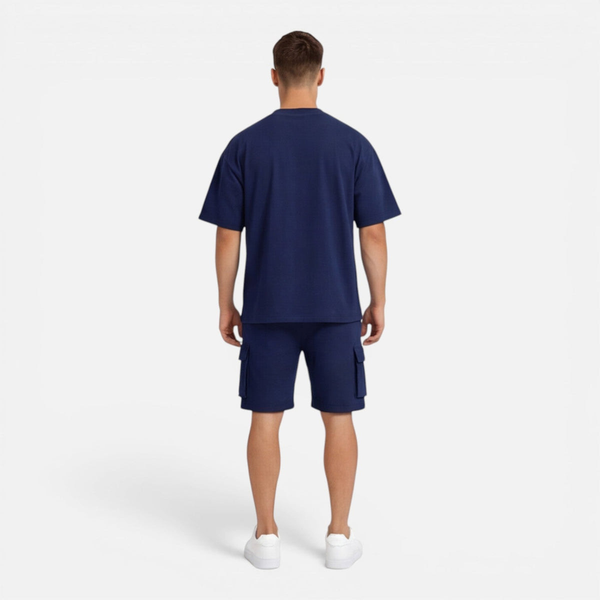 Montarello Men's Cargo Shorts & Oversized T-Shirt Summer Co-Ord Set