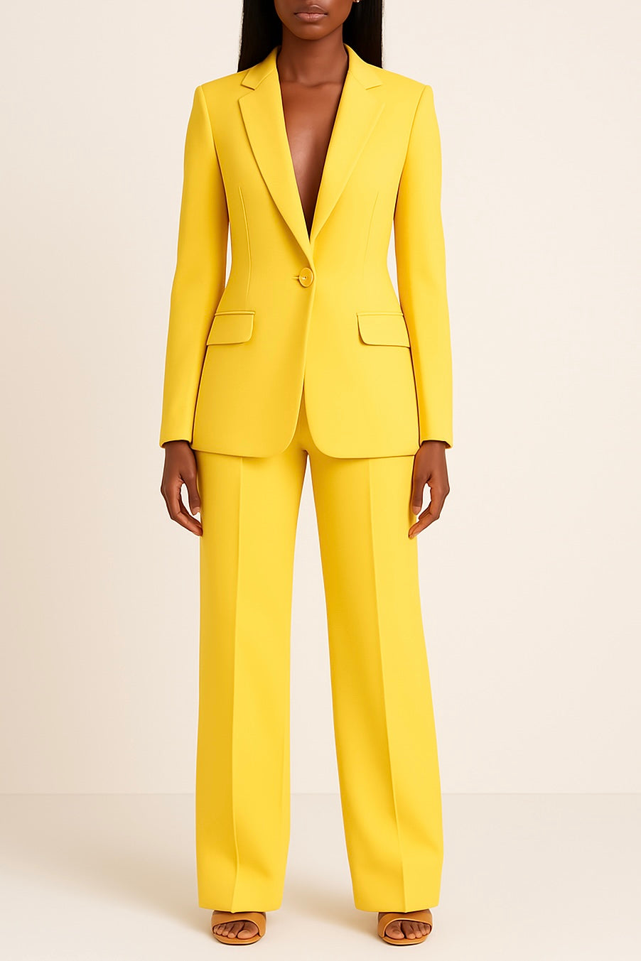 Women's Tailored Blazer Trouser Set, Long Sleeves