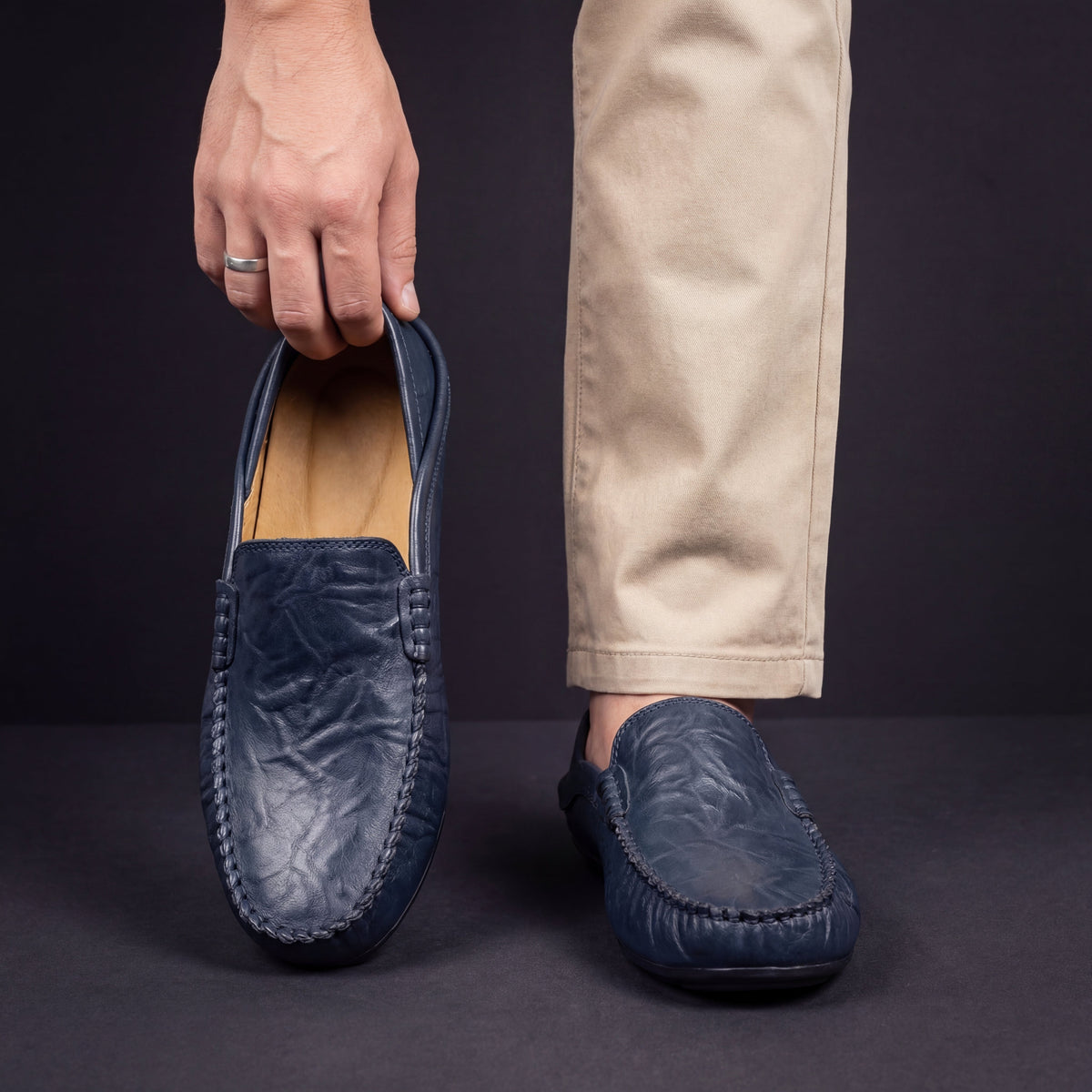 GENUINE HIDE LOAFERS FOR MEN