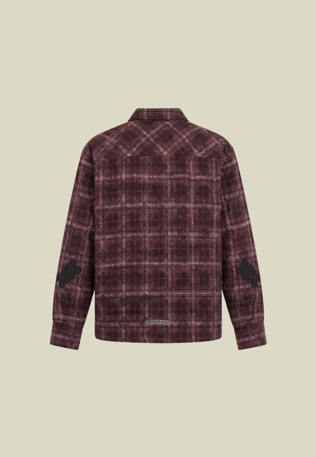 Men's Checked Flannel Shirt, Long Sleeves, Button Front, Red