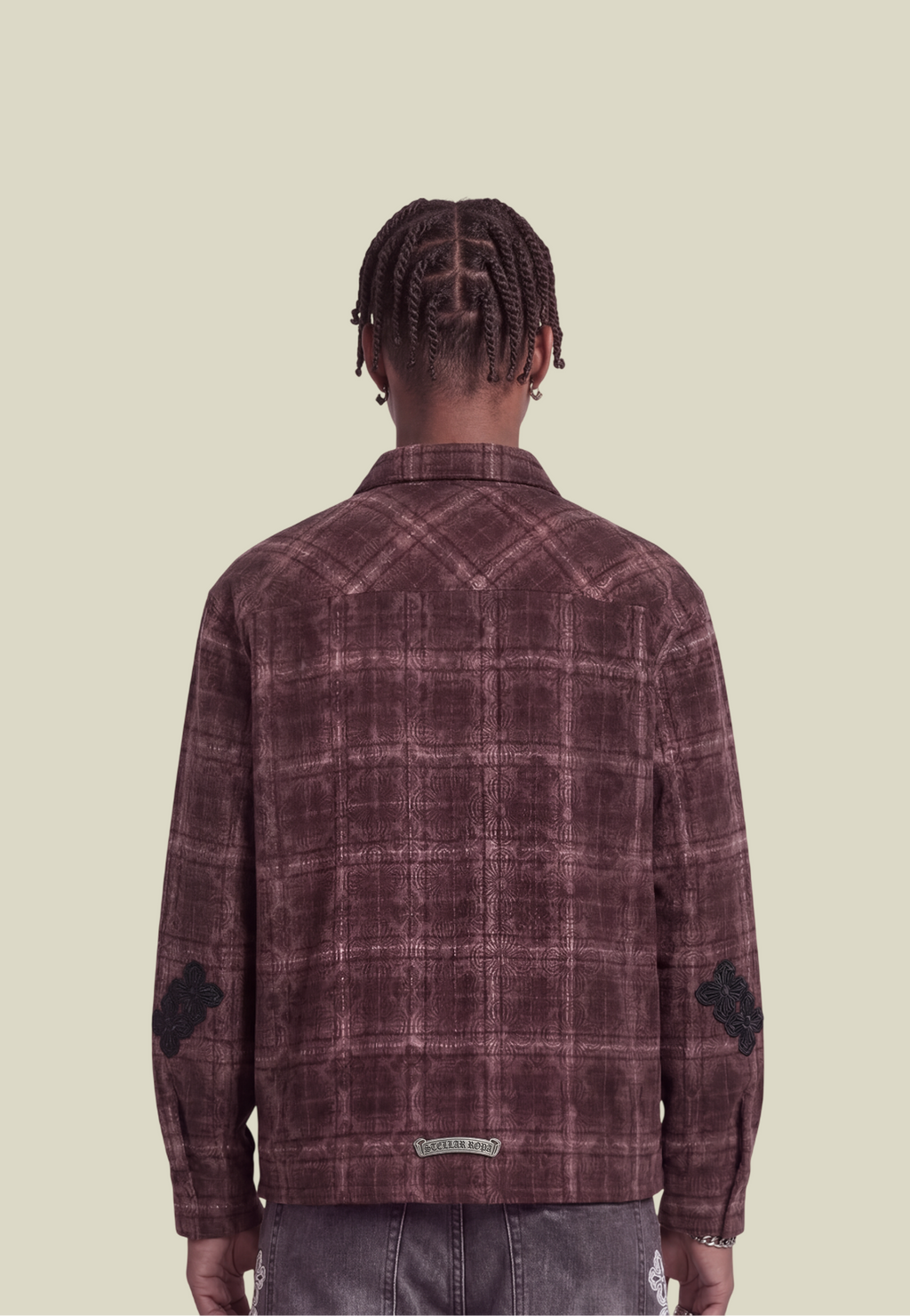 Men's Checked Flannel Shirt, Long Sleeves, Button Front, Red