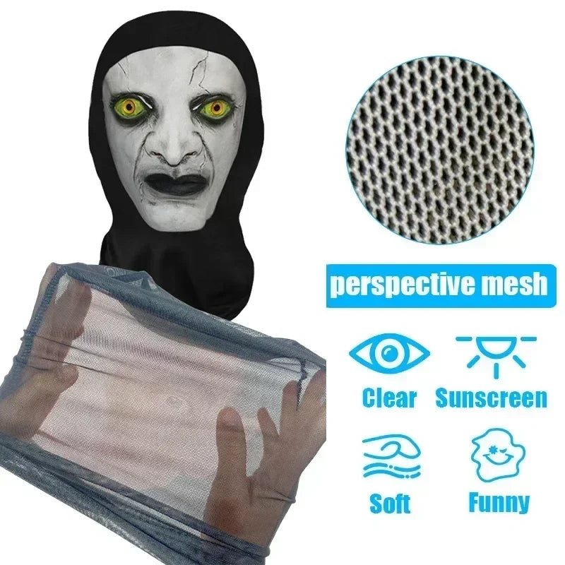 Halloween's Fun Cosplay Wig and Mask Set for Creative Headwear