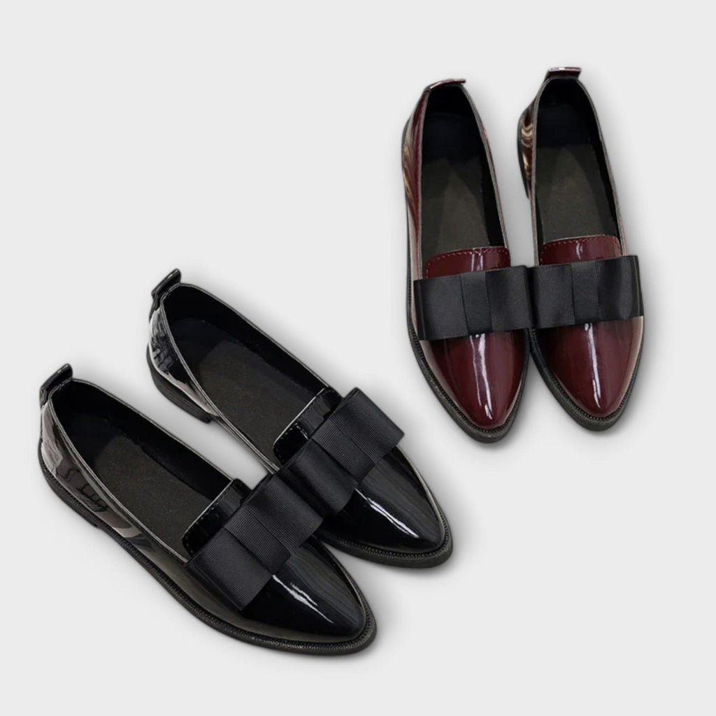 Women's Leather Loafers with Soft Lining and Flexible Sole
