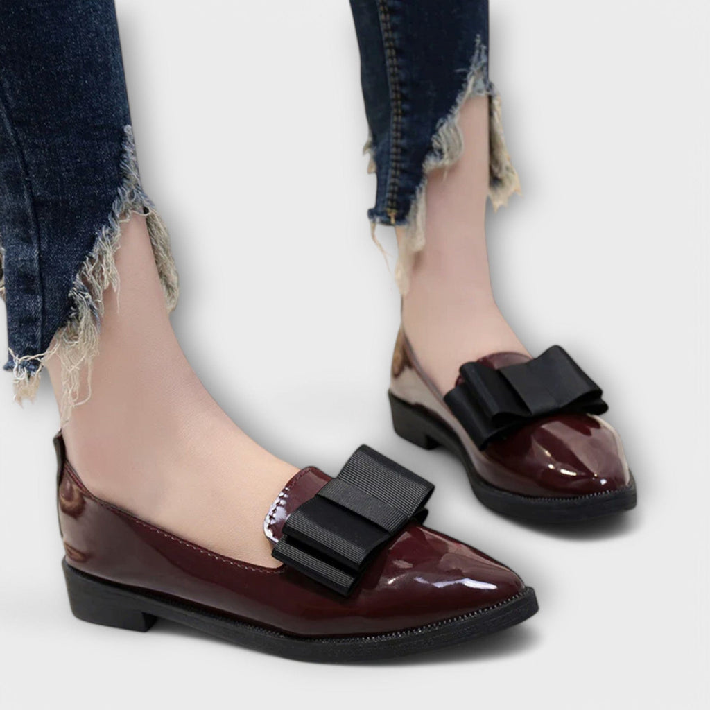 Women's Leather Loafers with Soft Lining and Flexible Sole