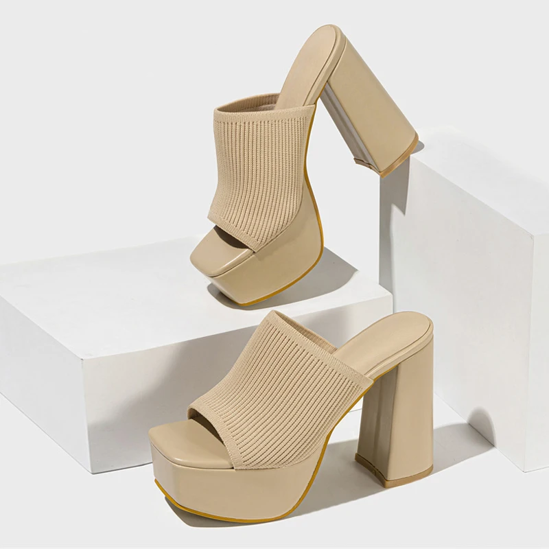 Women's Platform Sandals with Cushioned Insole and Slip-Resistant Sole