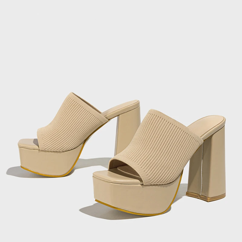 Women's Platform Sandals with Cushioned Insole and Slip-Resistant Sole