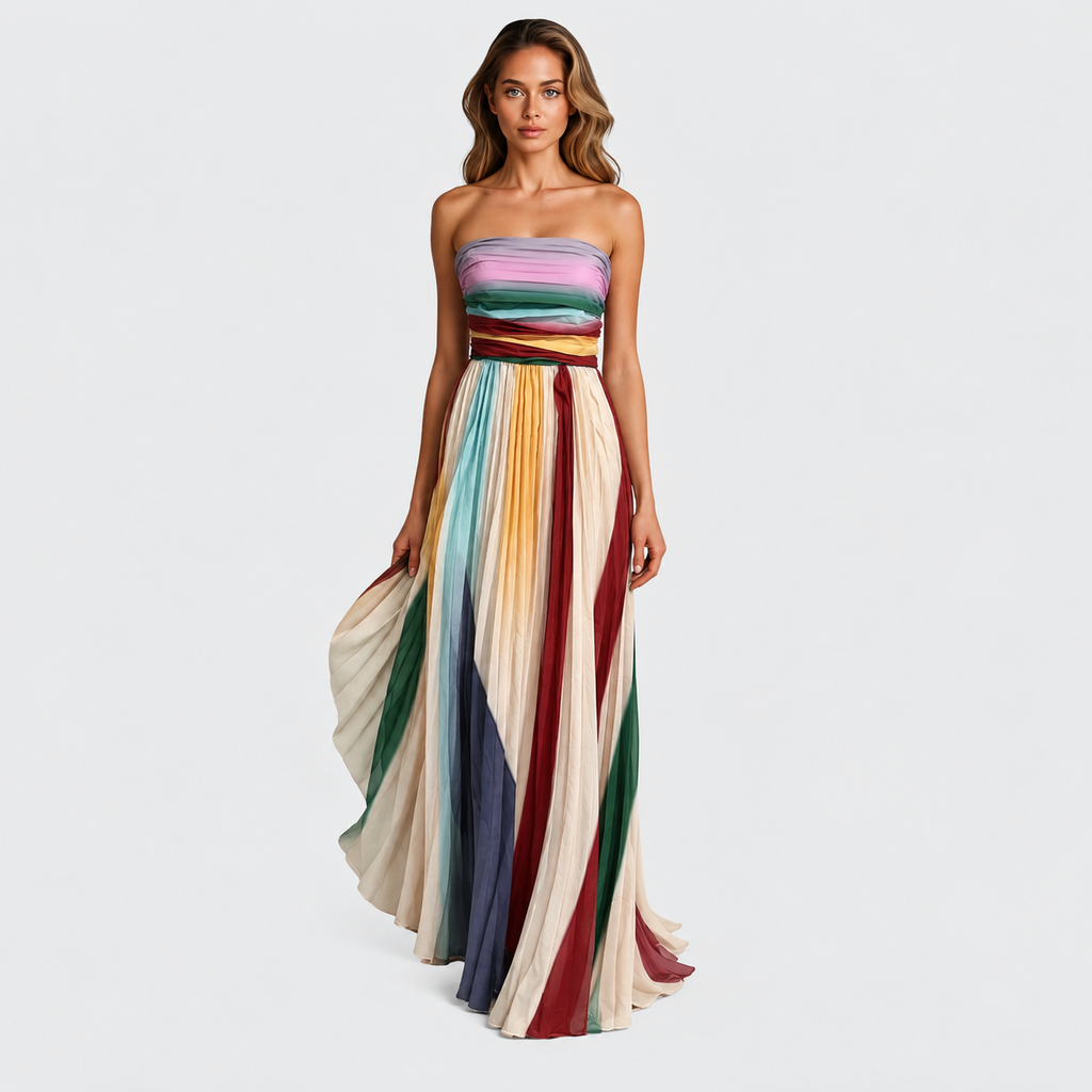 Isola | Chic Long Dress With Elegant Details