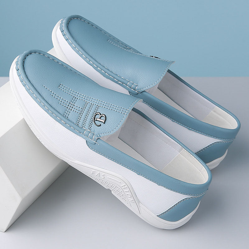 John | Men's Slip-On Loafers with Contrast Panel