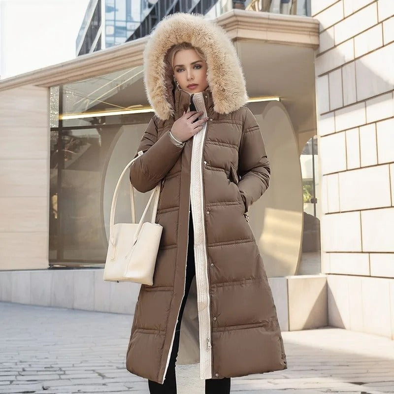 Lucia | Designer Winter Parka With Fur Hood