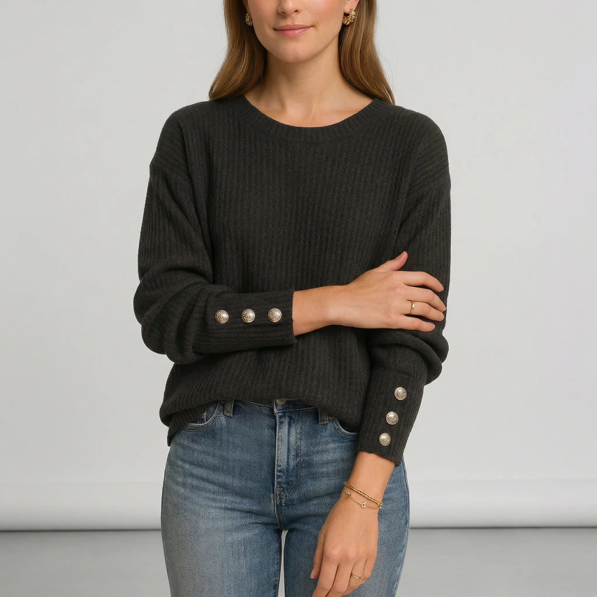 Relaxed-Fit Knit Sweater - Charlotta