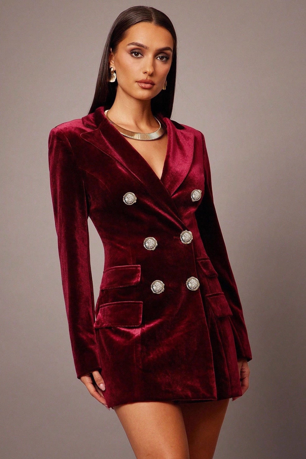 FRESH LABEL | Olivia - Velvet Blazer Jurk