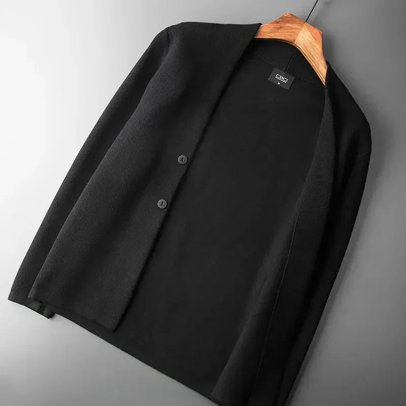 Men's Knit Cardigan, V-Neck, Long Sleeves, Button Front