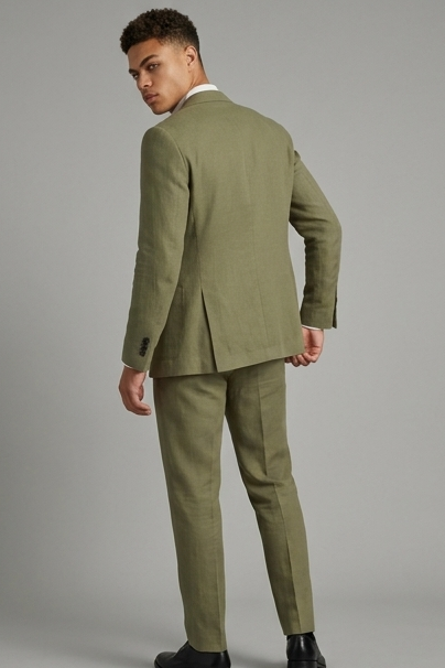 Men's Two-Piece Suit, Notch Lapel, Two-Button Jacket