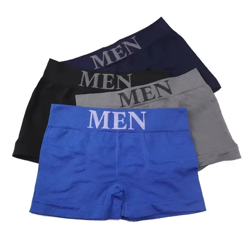 Men's 5-Pack Slim Fit High Elasticity Comfortable Boxer Briefs Underwear