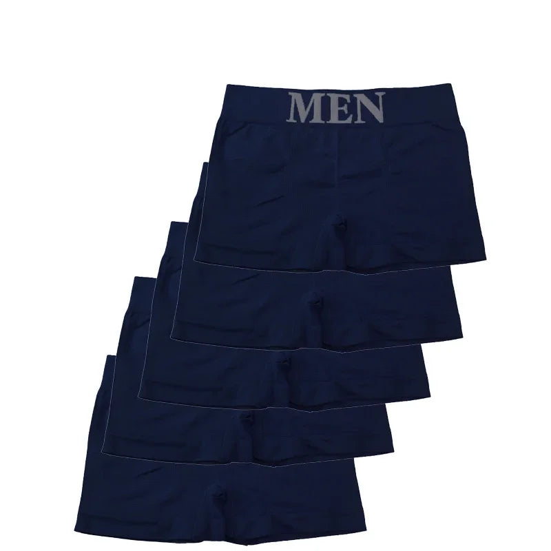 Men's 5-Pack Slim Fit High Elasticity Comfortable Boxer Briefs Underwear
