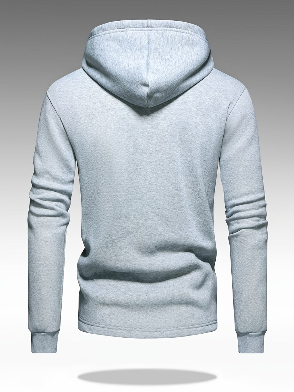 Men's Button-Front Hooded Jacket with Cargo Pockets