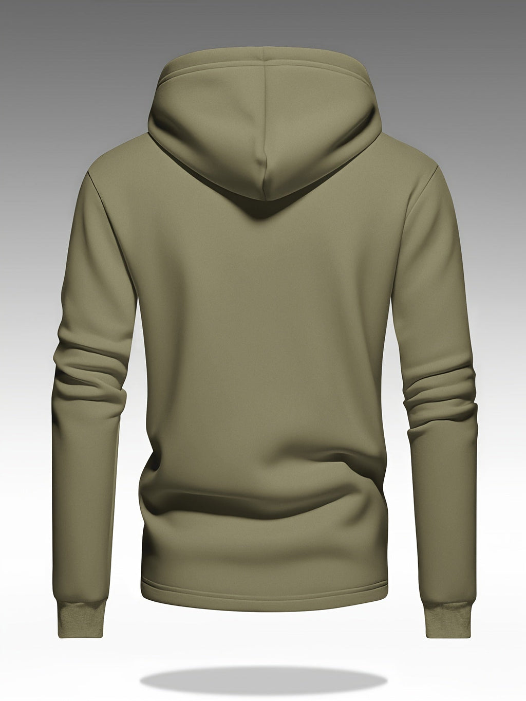 Men's Button-Front Hooded Jacket with Cargo Pockets