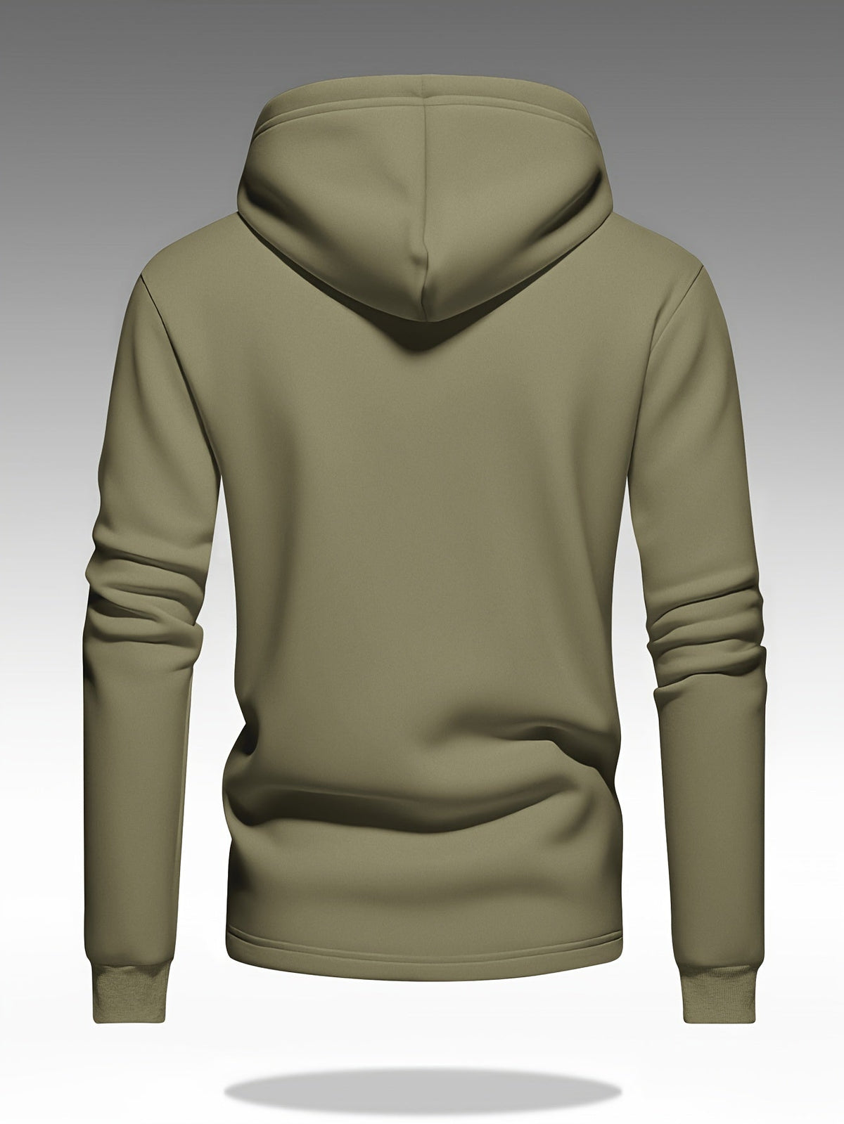 Men's Button-Front Hooded Jacket with Cargo Pockets