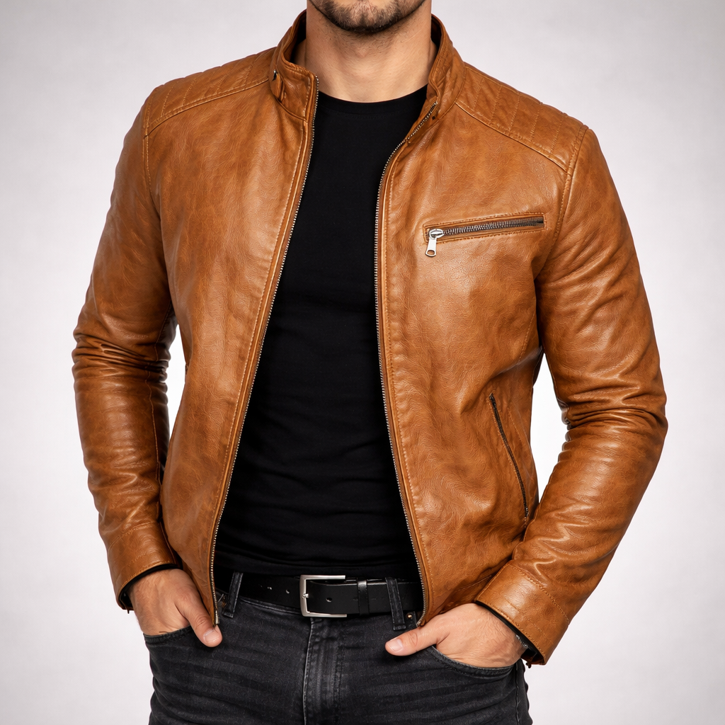 Men's Classic Leather Jacket