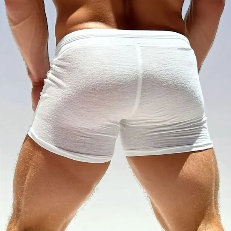 Men's Comfortable Drawstring Fitness Shorts - Breathable Casual Underwear