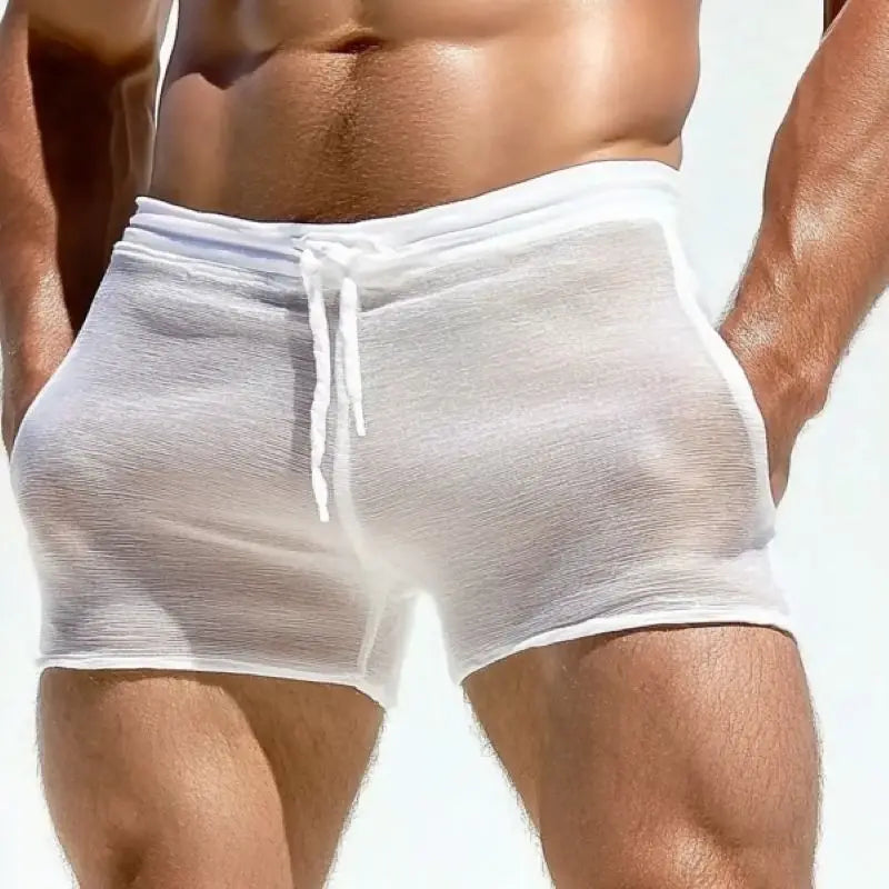 Men's Comfortable Drawstring Fitness Shorts - Breathable Casual Underwear