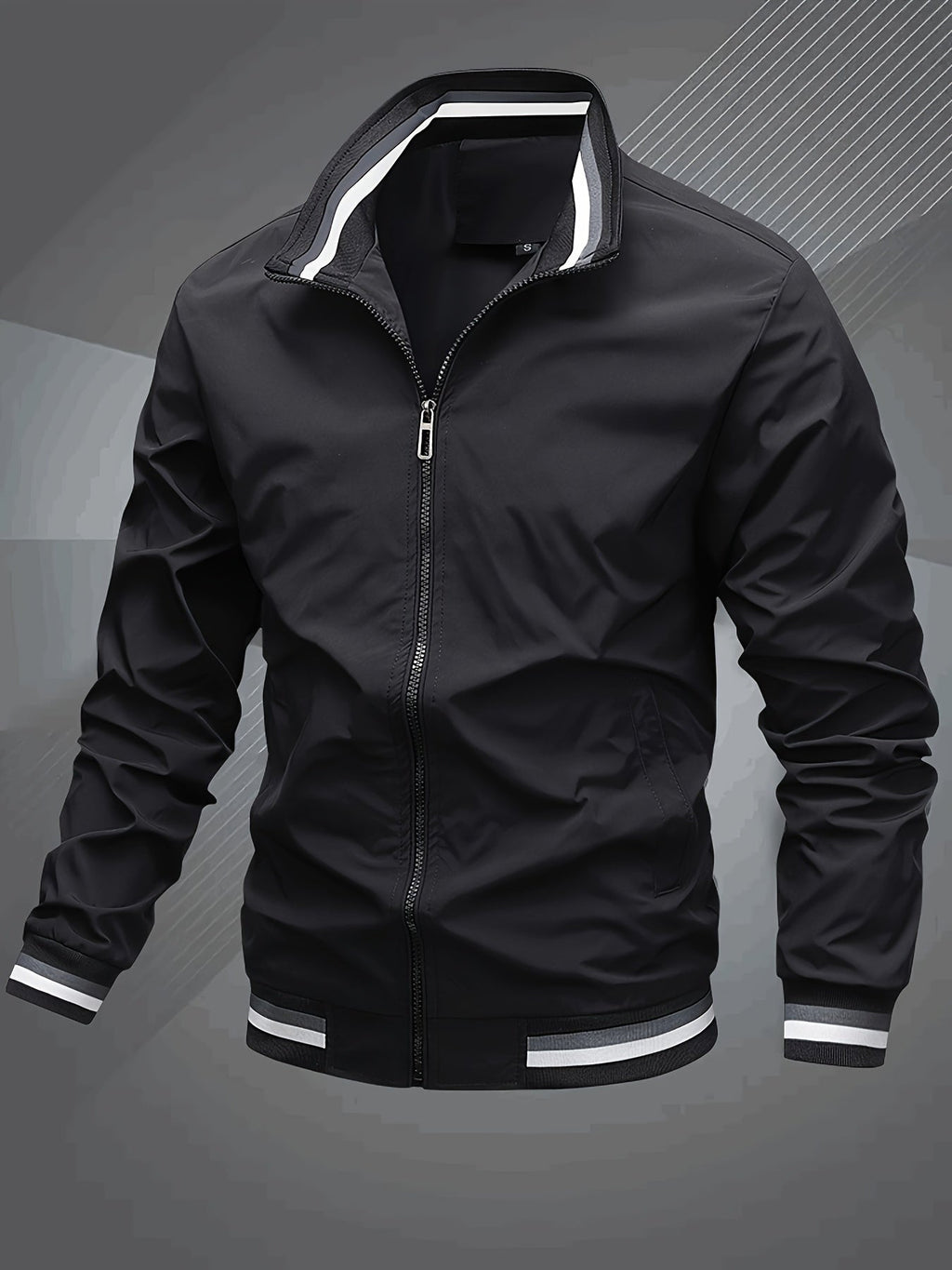 Men's Elegant Understated Bomber Jacket