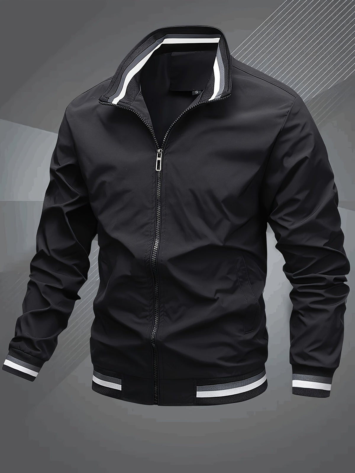 Men's Elegant Understated Bomber Jacket