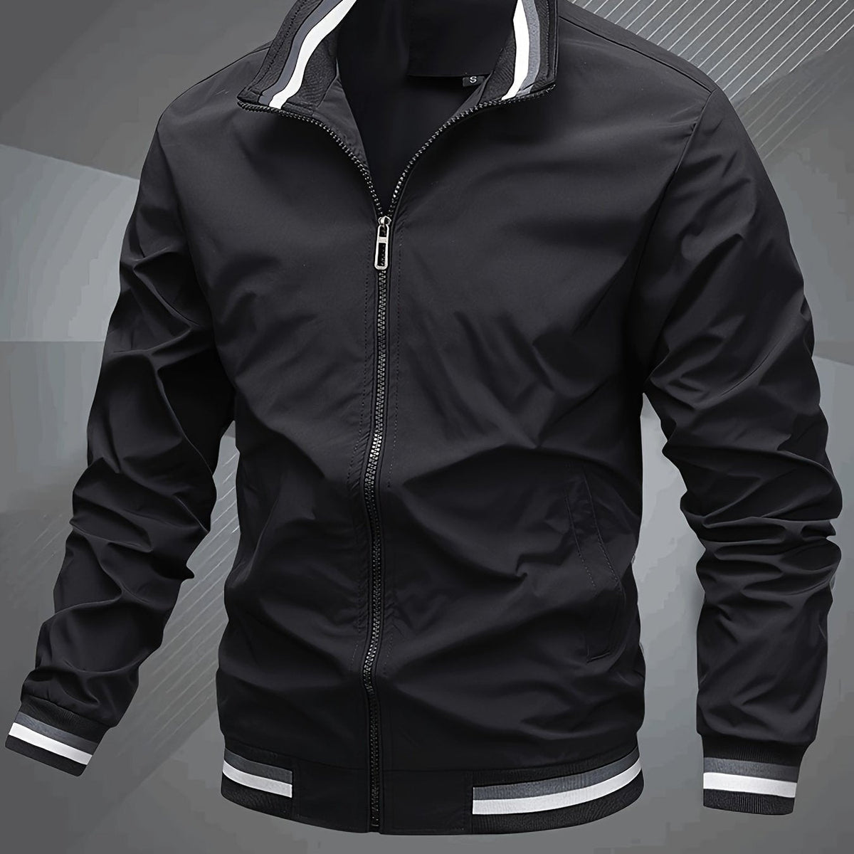 Men's Elegant Understated Bomber Jacket