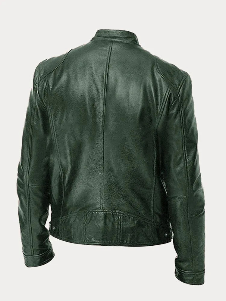 Men's Genuine Leather Biker Jacket