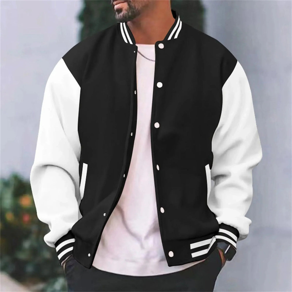 Men's Graceful Poised Understated Bomber Jacket