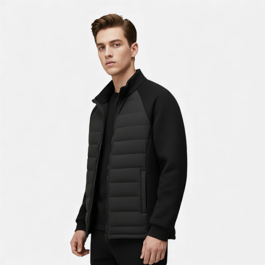 Men's High-Neck Quilted Puffer Jacket