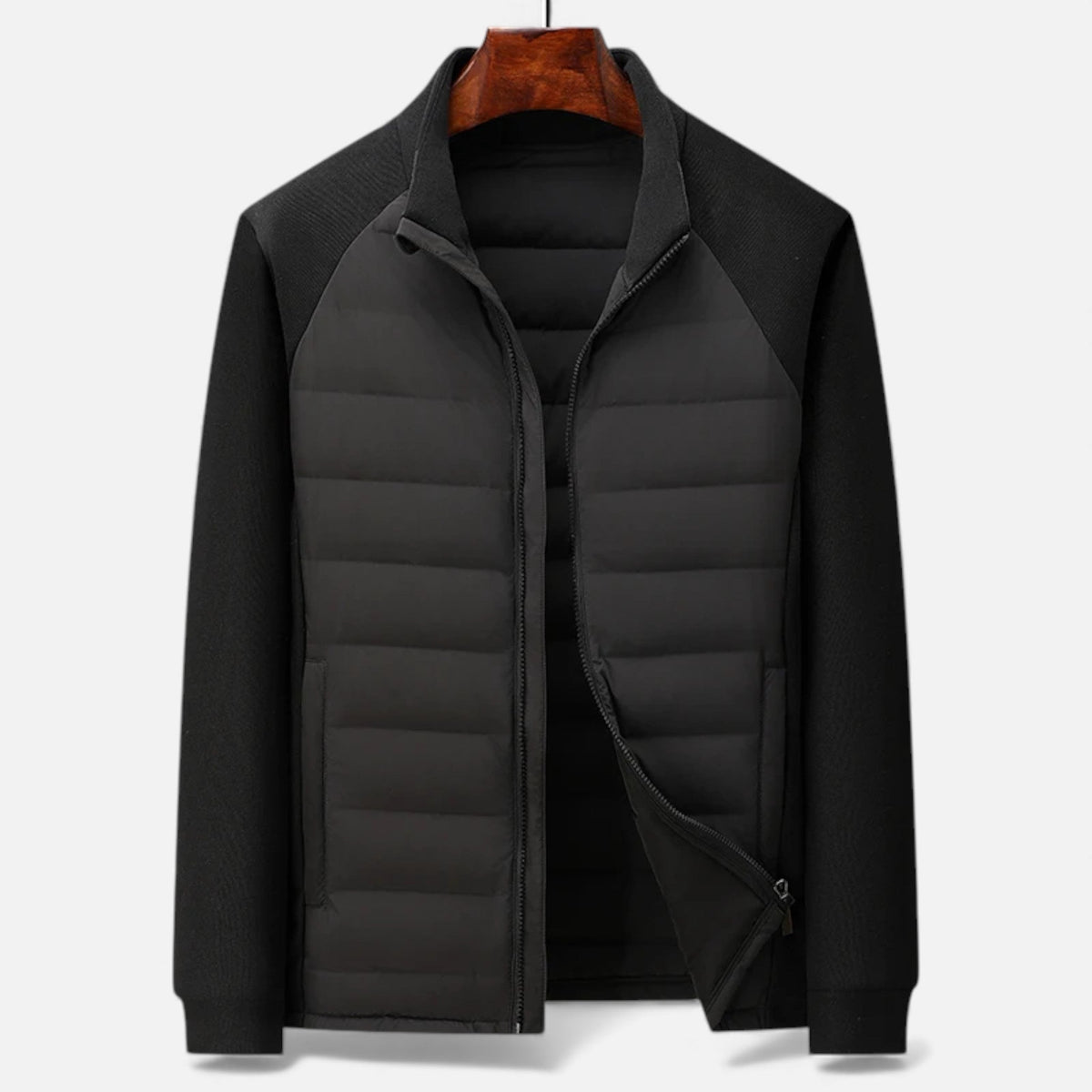 Men's High-Neck Quilted Puffer Jacket